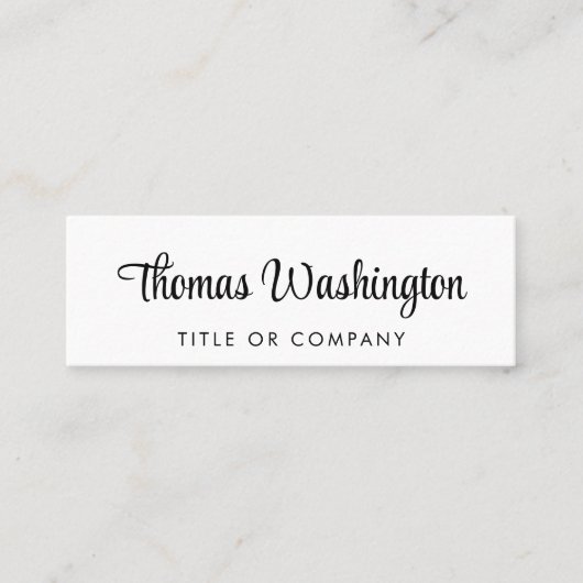 Professioneel, stijlvol QR-codescript Mini Visitekaartje (Voorkant)