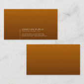 Professioneel Stijlvol Rood Bruin Modern Plain Visitekaartje (Voorkant / Achterkant)