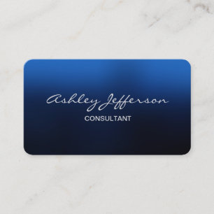 Professioneel stijlvol script Trendy Blue Visitekaartje
