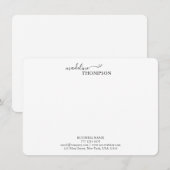Professioneel stijlvol script, Typografie Business Notitiekaartje (Voorkant / Achterkant)
