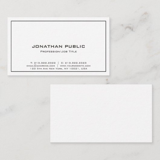 Professioneel, stijlvol, slim grafisch scherm visitekaartje (Voorkant / Achterkant)