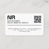 Professioneel, stijlvol, stijlvol, groen visitekaartje (Achterkant)