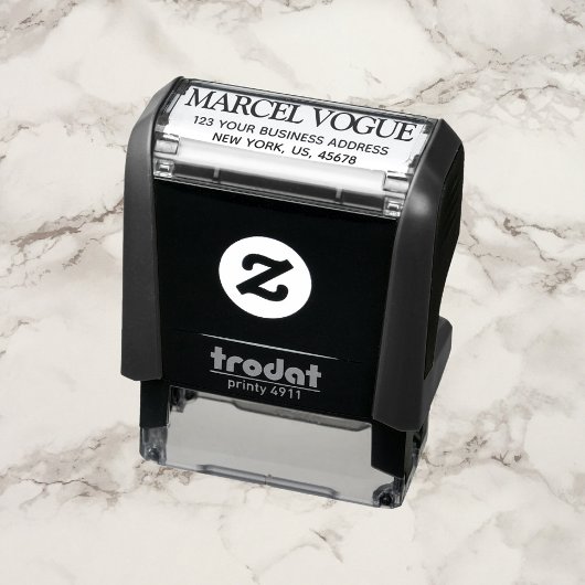 Professioneel Stijlvol Typografie Retouradres Zelfinktende Stempel