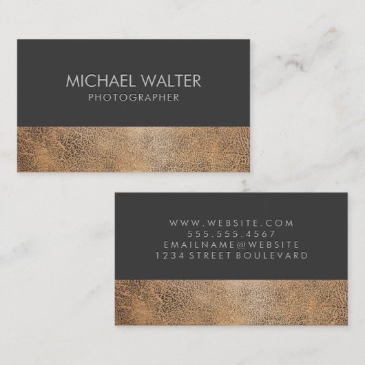 Professioneel stijlvol visitekaartje (Voorkant / Achterkant)