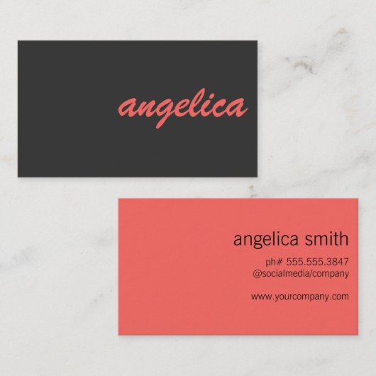 Professioneel stijlvol visitekaartje (Voorkant / Achterkant)