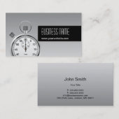 Professioneel stophorloge Silver-Visitekaartje Visitekaartje (Voorkant / Achterkant)
