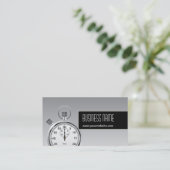 Professioneel stophorloge Silver-Visitekaartje Visitekaartje (Staand voorkant)