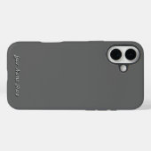 Professioneel Storm, Grijs Effen Kleur Case-Mate iPhone Case (Achterkant (horizontaal))