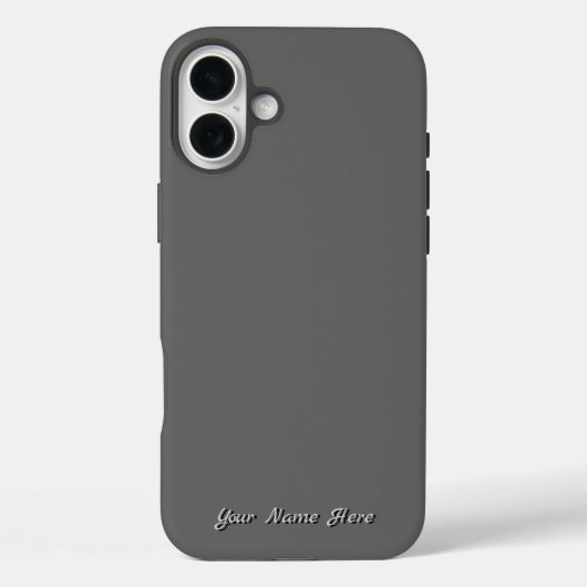 Professioneel Storm, Grijs Effen Kleur Case-Mate iPhone Case (Achterkant)