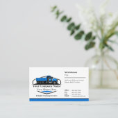 Professioneel stortwagen transportbedrijf QR-code Visitekaartje (Staand voorkant)