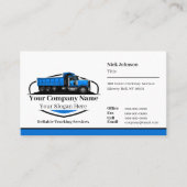 Professioneel stortwagen transportbedrijf QR-code Visitekaartje (Voorkant)