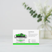 Professioneel stortwagen transportbedrijf QR-code Visitekaartje (Staand voorkant)