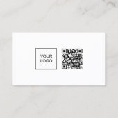 Professioneel Strak QR Code Upload Bedrijfslogo na Visitekaartje (Achterkant)