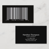 professioneel streepjescodeontwerp visitekaartje (Voorkant / Achterkant)