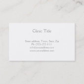 Professioneel tandarts Visitekaartje (Achterkant)