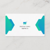 Professioneel tandarts Visitekaartje met foto (Achterkant)