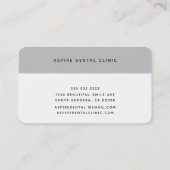 Professioneel tandheelkundig tandheelkundig patroo visitekaartje (Achterkant)