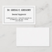 Professioneel tandheelkundig Visitekaartje (Voorkant / Achterkant)