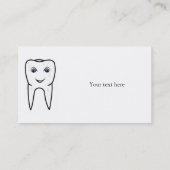 Professioneel tandheelkundig Visitekaartje (Achterkant)