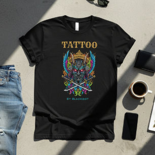 Professioneel Tatoeëerder Duivel Masker Tattoo Art T-shirt