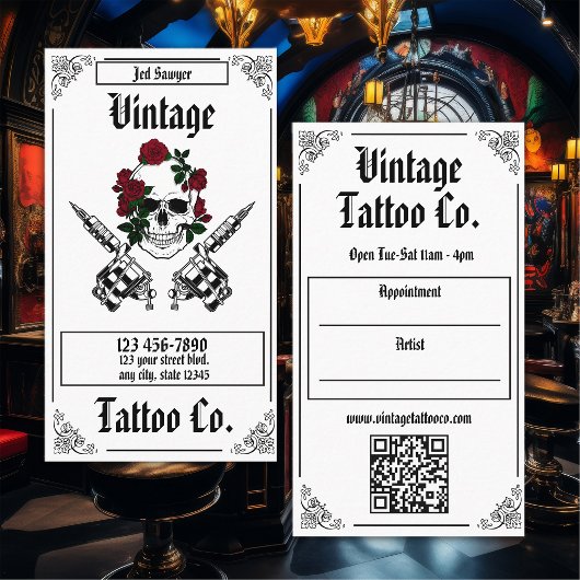 Professioneel Tatoeëerder Visitekaartje