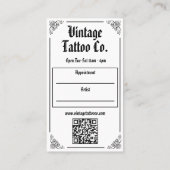 Professioneel Tatoeëerder Visitekaartje (Achterkant)