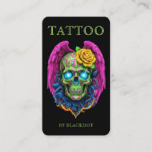 Professioneel Tattoo-artiest Tattoo Studio Qr Code Visitekaartje (Voorkant)