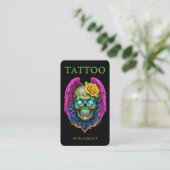 Professioneel Tattoo-artiest Tattoo Studio Qr Code Visitekaartje (Staand voorkant)