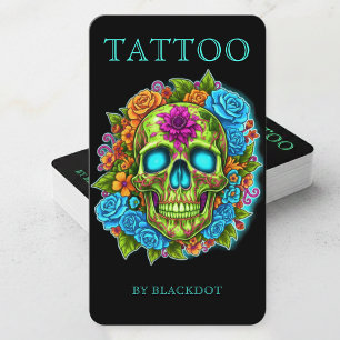 Professioneel Tattoo Artiest Tattoo Winkel Tattooi Visitekaartje