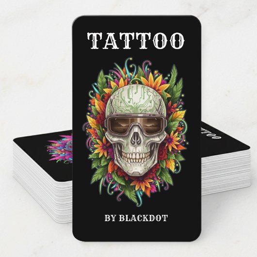 Professioneel Tattoo Studio Ontwerp Tattooist Visitekaartje