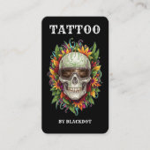 Professioneel Tattoo Studio Ontwerp Tattooist Visitekaartje (Voorkant)