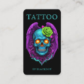 Professioneel Tattoo Studio Tattoo Winkel QR Code Visitekaartje (Voorkant)