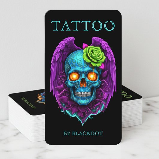 Professioneel Tattoo Studio Tattoo Winkel QR Code Visitekaartje