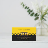 Professioneel Taxi Dienst Visitekaartje (Staand voorkant)