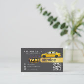 Professioneel Taxi Service Visitekaartje (Staand voorkant)