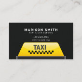 Professioneel Taxi Service Visitekaartje (Voorkant)
