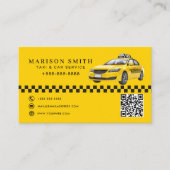 Professioneel Taxi Service Visitekaartje (Voorkant)