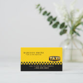 Professioneel Taxi Service Visitekaartje (Staand voorkant)