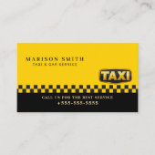 Professioneel Taxi Service Visitekaartje (Voorkant)