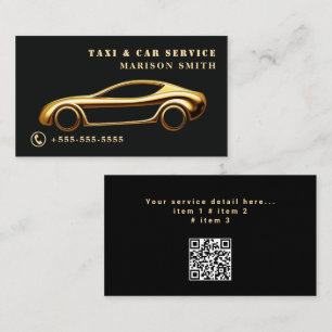 Professioneel Taxi Service Visitekaartje