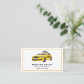 Professioneel Taxi Service Visitekaartje (Staand voorkant)