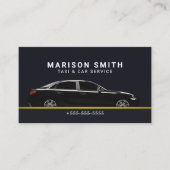 Professioneel Taxi Service Visitekaartje (Voorkant)
