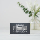 Professioneel technicus voor garagedeurservice visitekaartje (Staand voorkant)