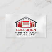 Professioneel technicus voor garagedeurservice visitekaartje (Voorkant)
