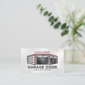 Professioneel technicus voor garagedeurservice visitekaartje (Staand voorkant)