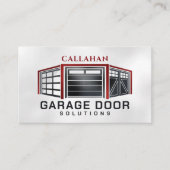 Professioneel technicus voor garagedeurservice visitekaartje (Voorkant)
