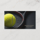 Professioneel Tennis Coach Instructeur Racket & Ba Visitekaartje (Voorkant)