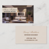 Professioneel thuisontwerp visitekaartje (Voorkant / Achterkant)