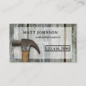 Professioneel Timmerman Constructie QR Code Visitekaartje (Voorkant)