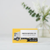 Professioneel transport en opslag visitekaartje (Staand voorkant)